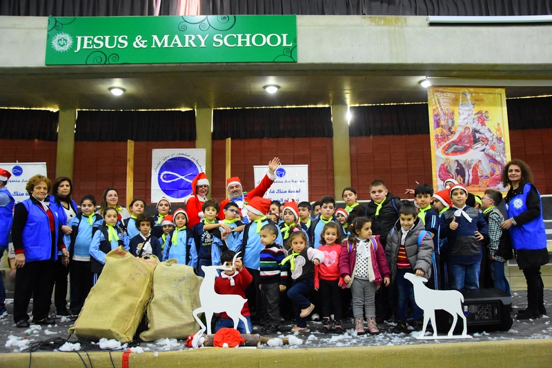 Saint Vincent de paul celebrating Christmas at Jesus & Mary school